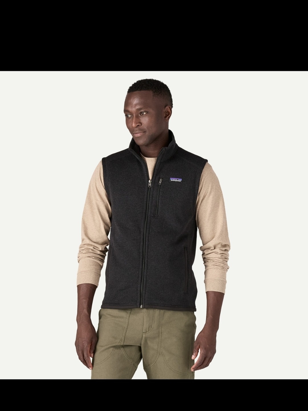 Mens Patagonia Black Better Sweater Vest Size M